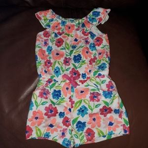 Girls 3T Summer Floral Romper
